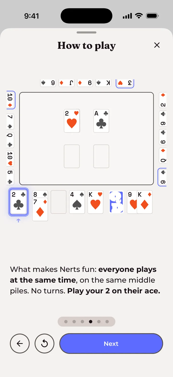 The interactive Nerts tutorial
